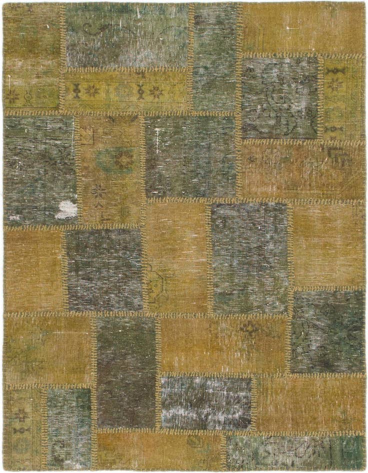 Detail image of 3' 9 x 5' 4 Hand Knotted Ultra Vintage Persian Wool Rug