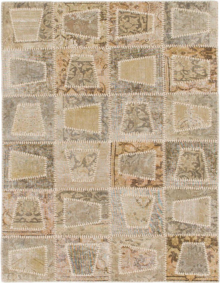 Detail image of 4' x 6' Hand Knotted Ultra Vintage Persian Wool Rug