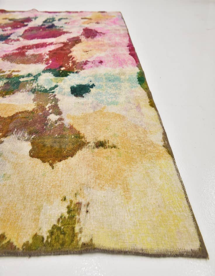 Detail image of 9' 5 x 12' Hand Knotted Ultra Vintage Persian Wool Rug