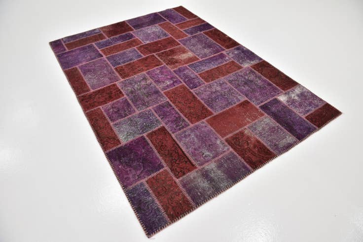 Detail image of 5' x 7' Hand Knotted Ultra Vintage Persian Wool Rug