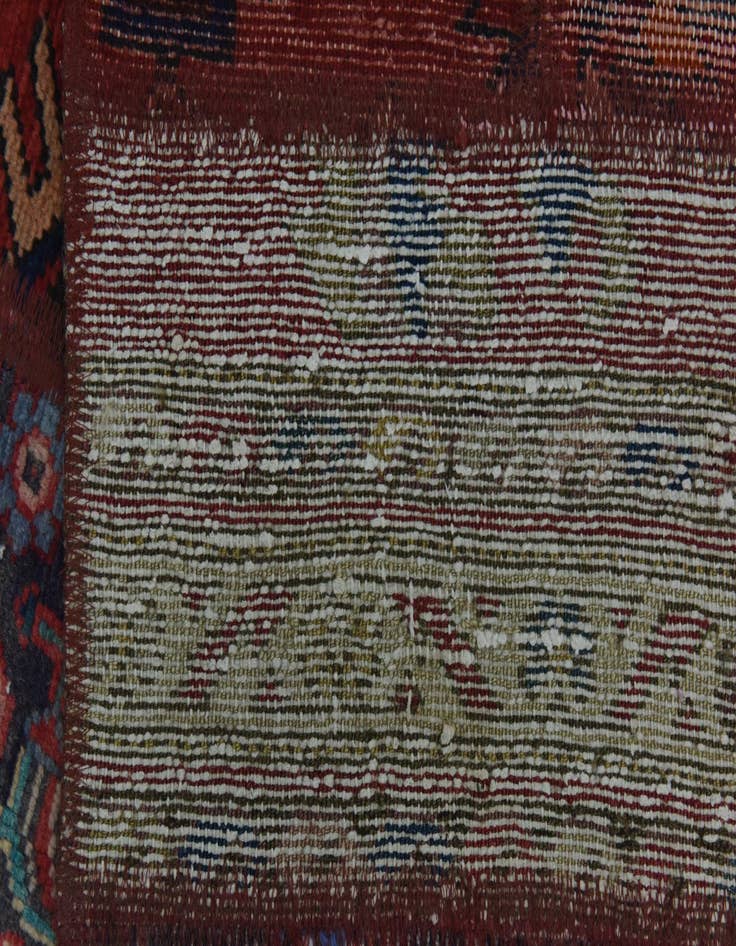 Detail image of 6' 2 x 9' 2  Hand Knotted Ultra Vintage Persian Wool Rug