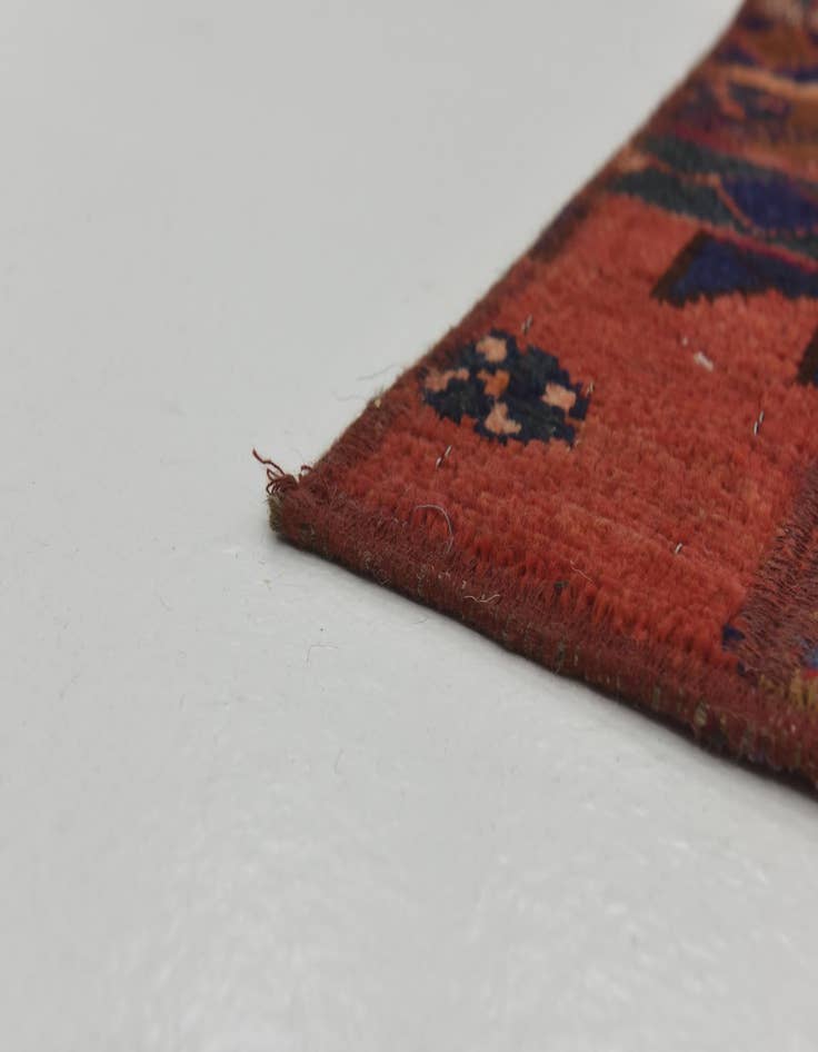 Detail image of 6' 2 x 9' 2  Hand Knotted Ultra Vintage Persian Wool Rug