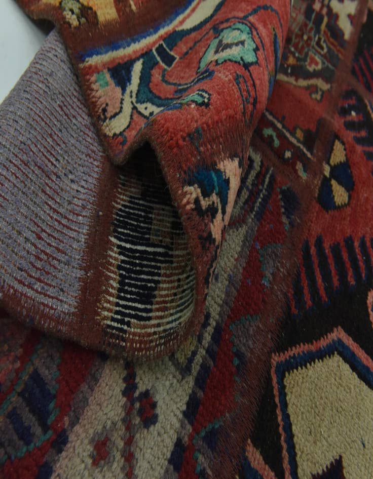 Detail image of 6' 2 x 9' 2  Hand Knotted Ultra Vintage Persian Wool Rug