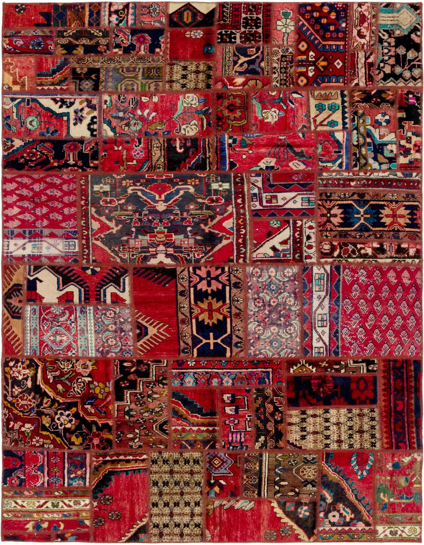 Primary image 6' 2 x 9' 2  Hand Knotted Ultra Vintage Persian Wool Rug