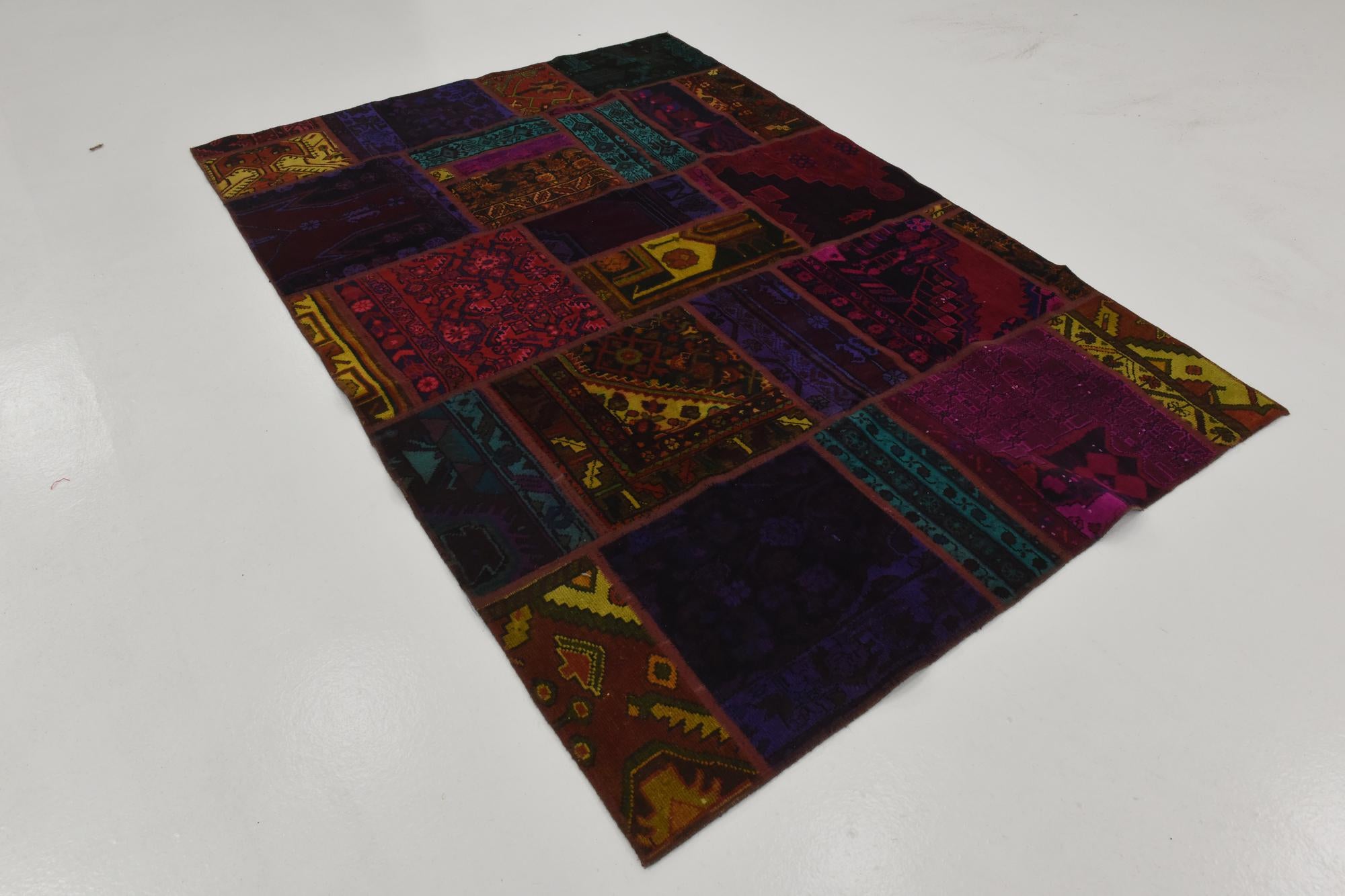 5' 4 x 7' 7 Hand Knotted Ultra Vintage Persian Wool Rug