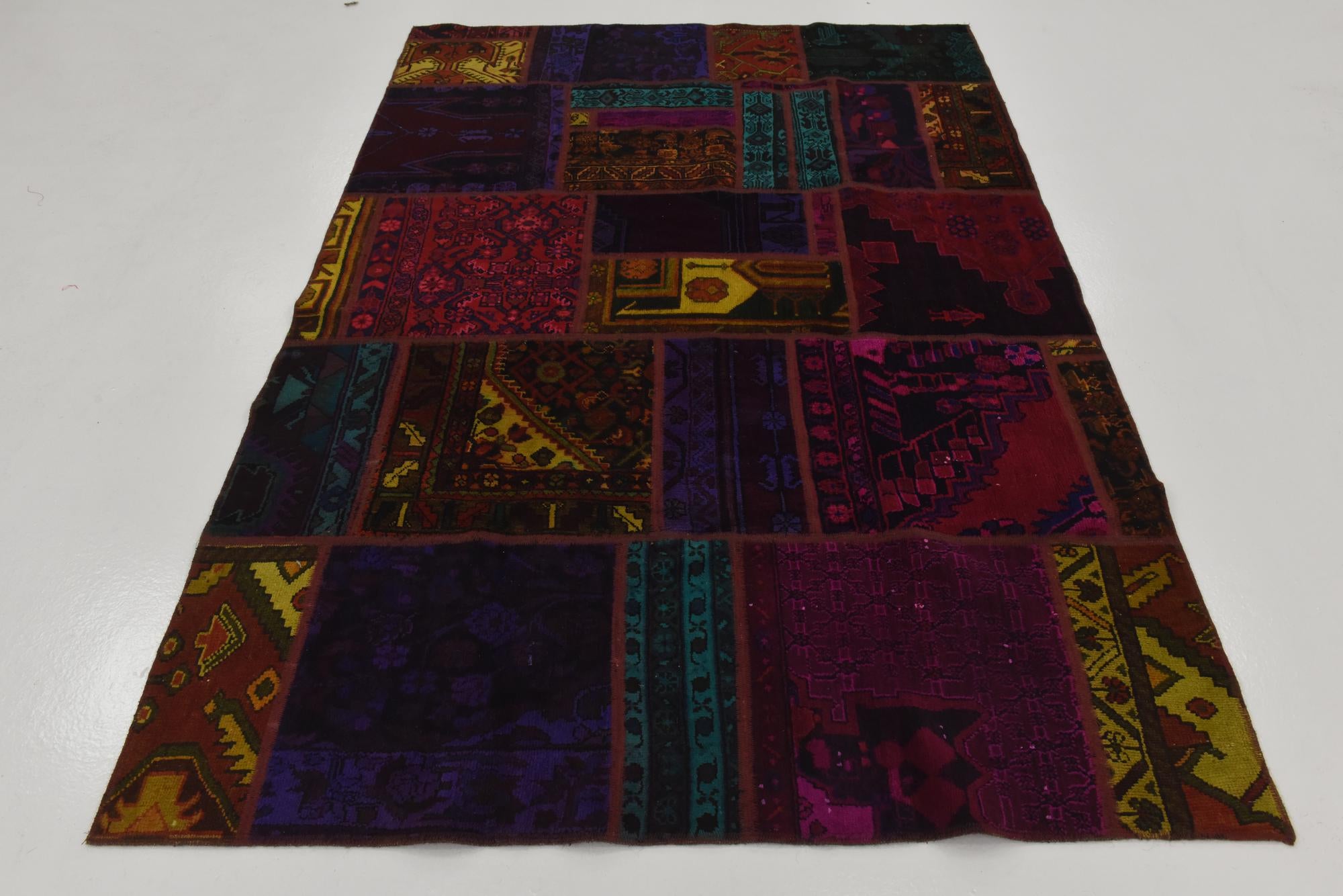 5' 4 x 7' 7 Hand Knotted Ultra Vintage Persian Wool Rug