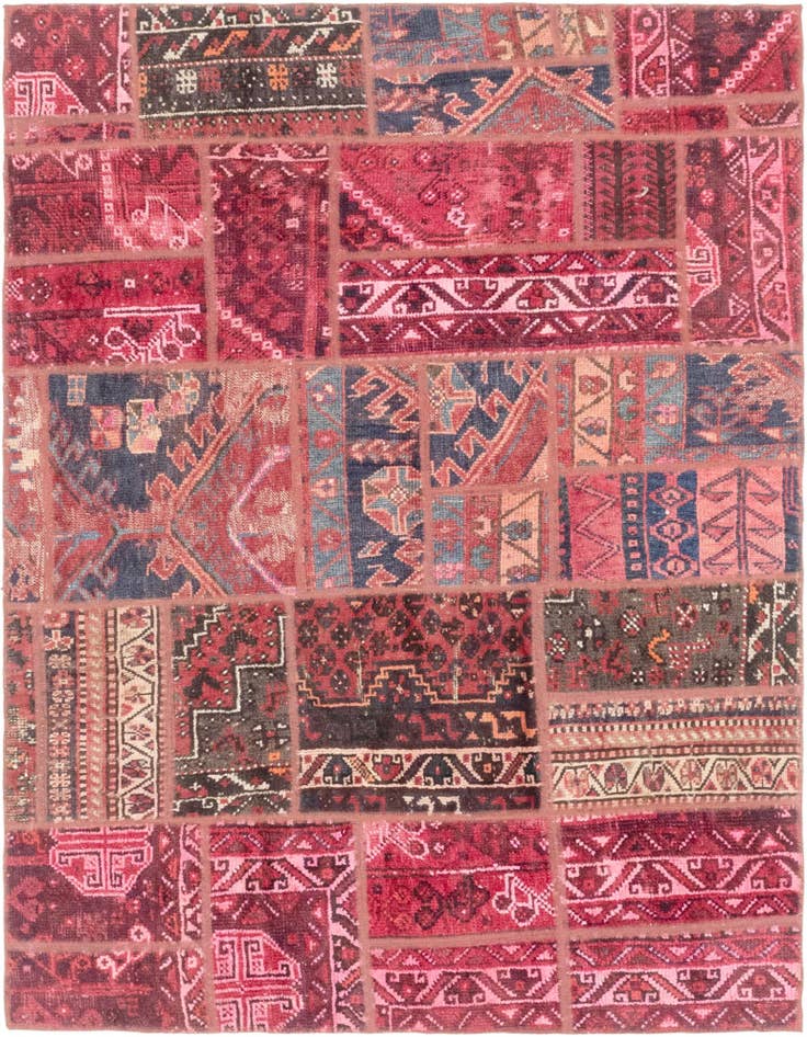 Detail image of 5' 3 x 7' Hand Knotted Ultra Vintage Persian Wool Rug