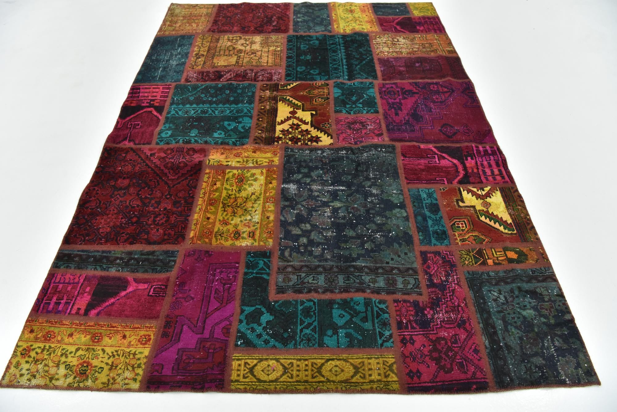 5' 10 x 8' 2 Hand Knotted Ultra Vintage Persian Wool Rug
