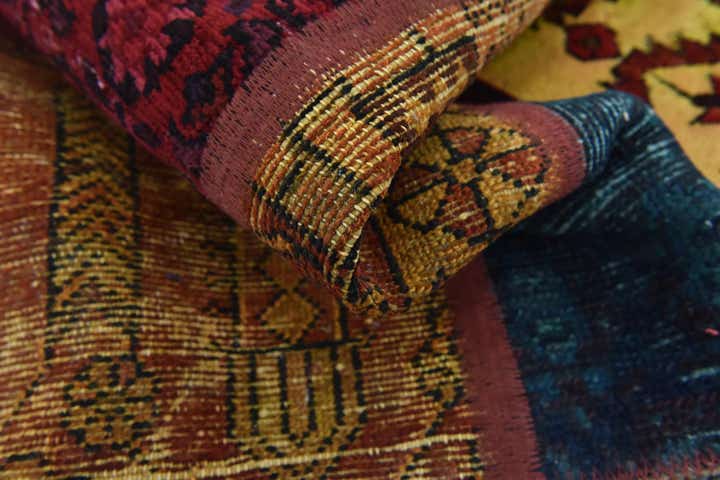 5' 10 x 8' 2 Hand Knotted Ultra Vintage Persian Wool Rug