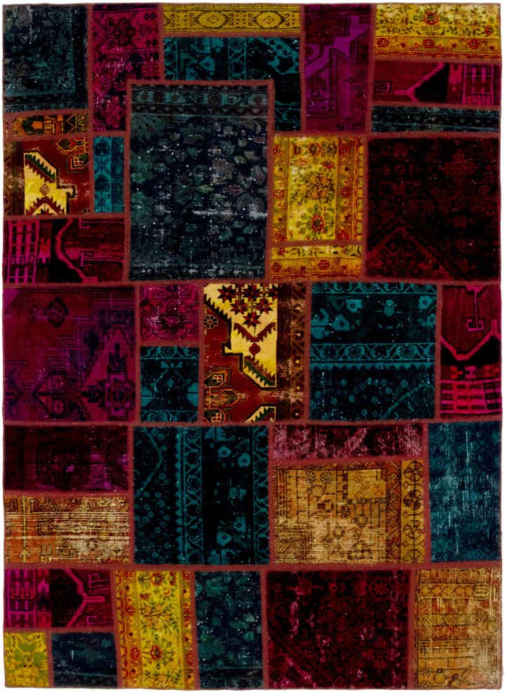 5' 10 x 8' 2 Hand Knotted Ultra Vintage Persian Wool Rug