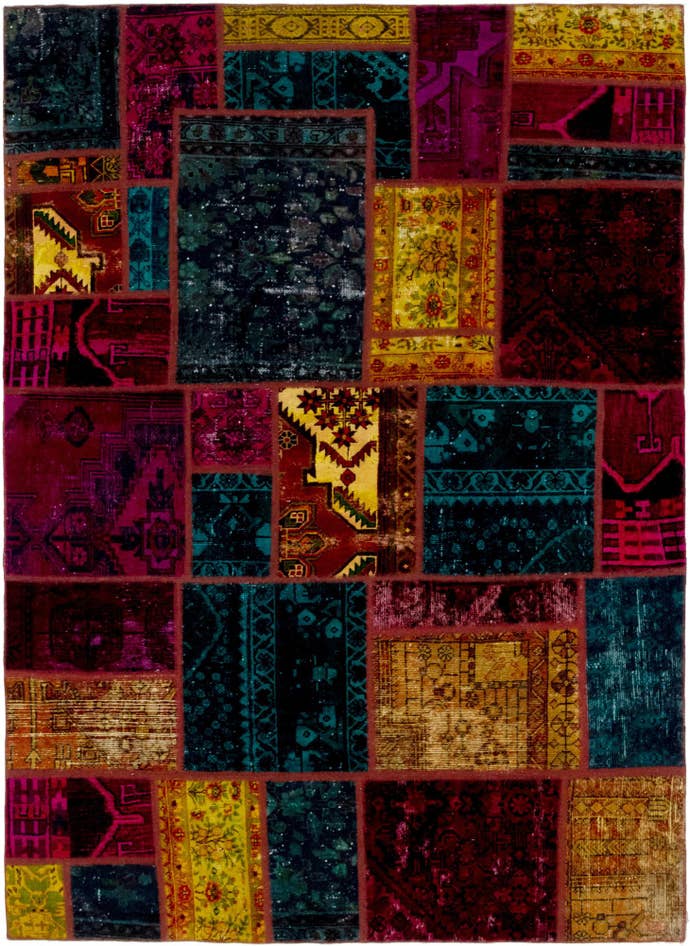 Detail image of 5' 10 x 8' 2 Hand Knotted Ultra Vintage Persian Wool Rug