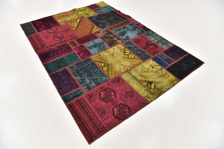 5' 6 x 7' 8 Hand Knotted Ultra Vintage Persian Wool Rug