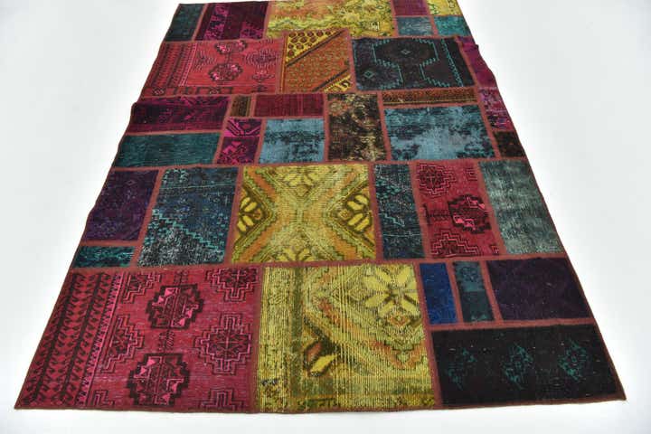 5' 6 x 7' 8 Hand Knotted Ultra Vintage Persian Wool Rug