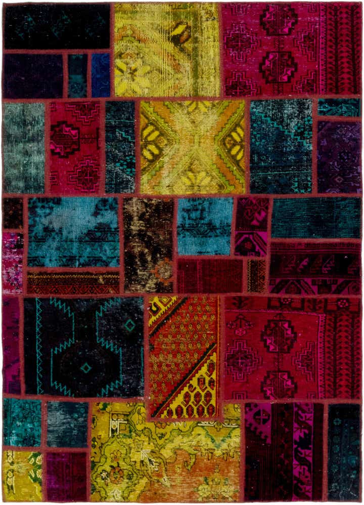 5' 6 x 7' 8 Hand Knotted Ultra Vintage Persian Wool Rug
