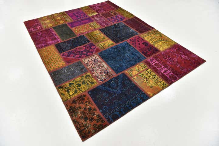 5' 10 x 7' 8 Hand Knotted Ultra Vintage Persian Wool Rug