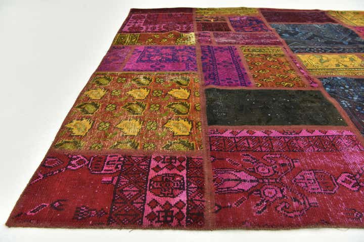 5' 10 x 7' 8 Hand Knotted Ultra Vintage Persian Wool Rug