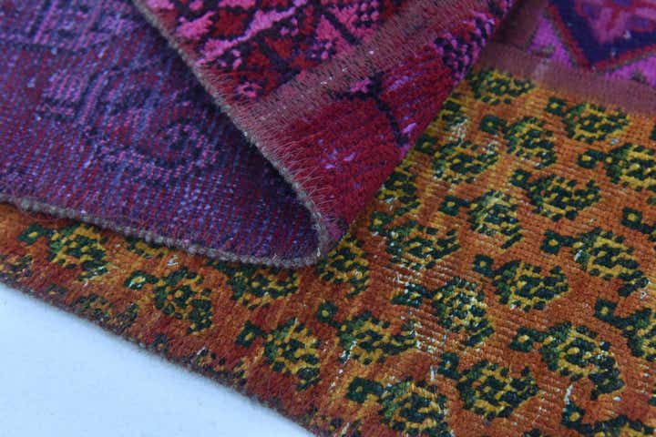 5' 10 x 7' 8 Hand Knotted Ultra Vintage Persian Wool Rug