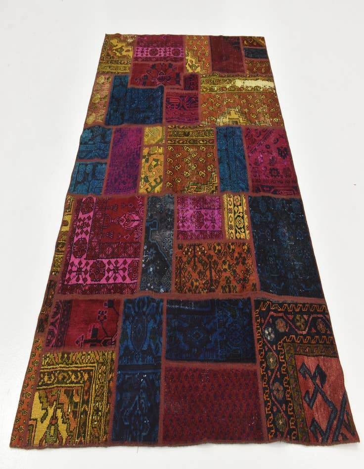 Detail image of 5' 6 x 7' 8  Hand Knotted Ultra Vintage Persian Wool Rug