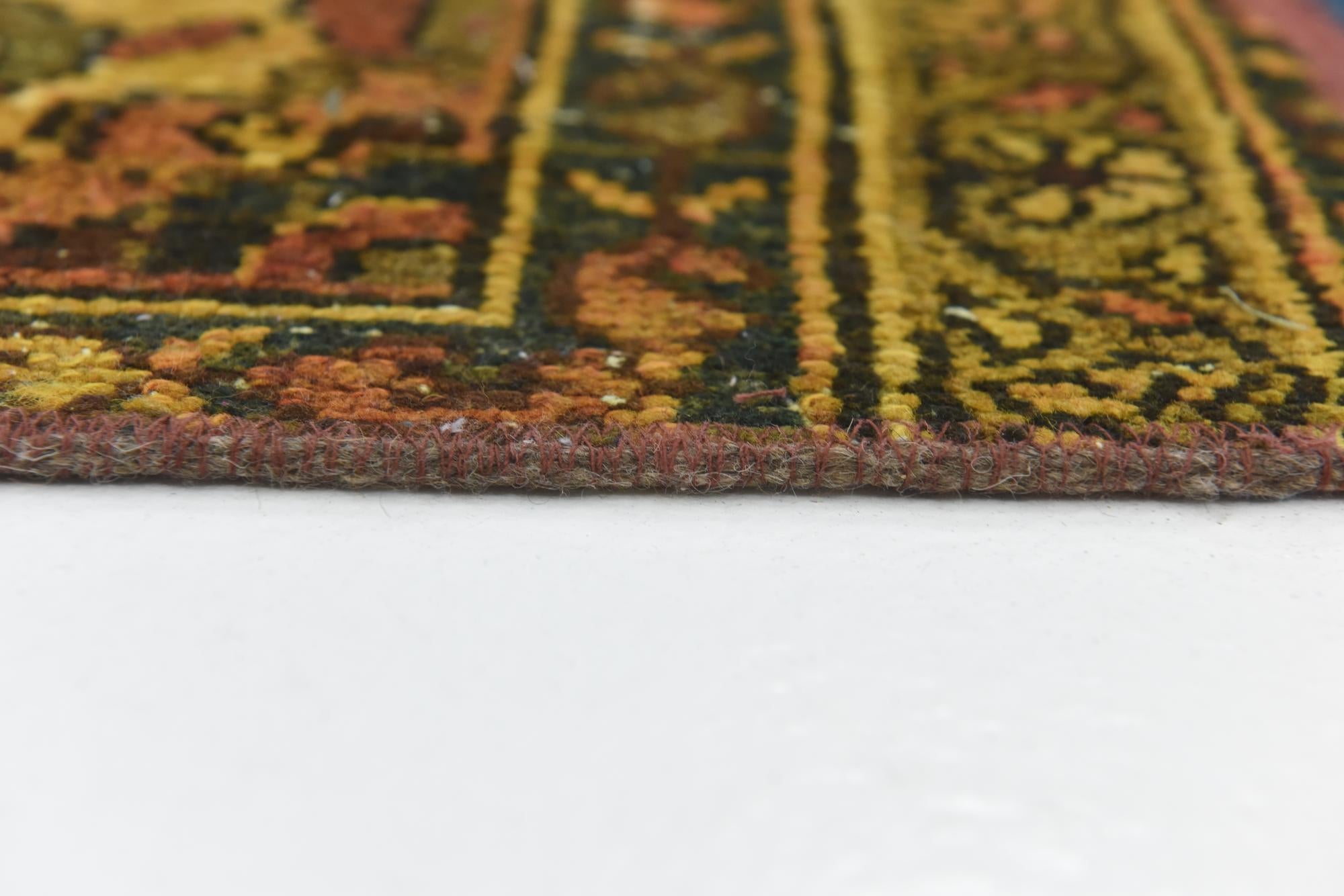 5' 6 x 7' 8 Hand Knotted Ultra Vintage Persian Wool Rug