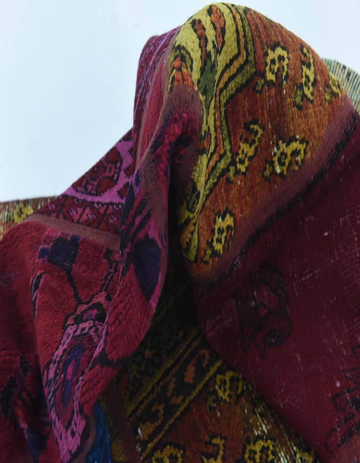 Detail image of 5' 6 x 7' 8  Hand Knotted Ultra Vintage Persian Wool Rug