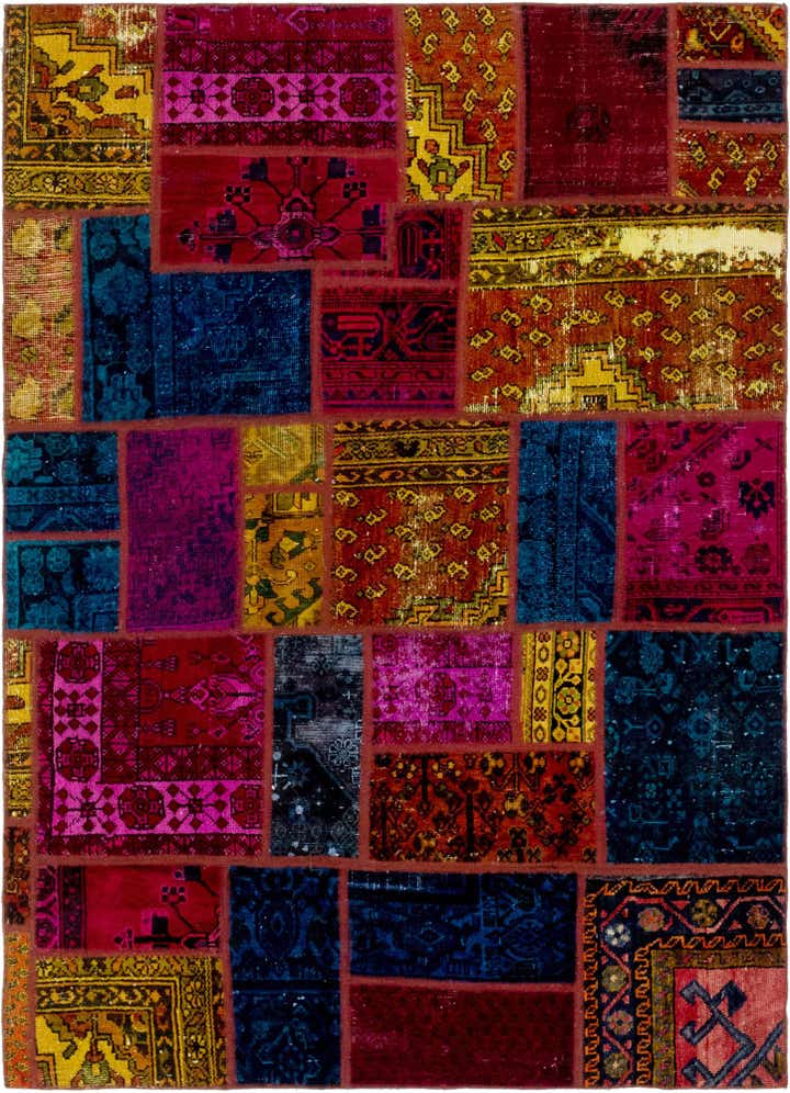 5' 6 x 7' 8 Hand Knotted Ultra Vintage Persian Wool Rug