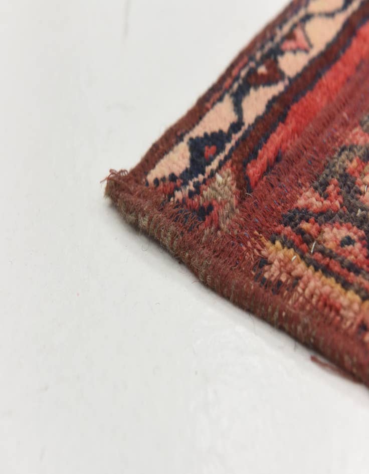 Detail image of 6' 6 x 9'  Hand Knotted Ultra Vintage Persian Wool Rug