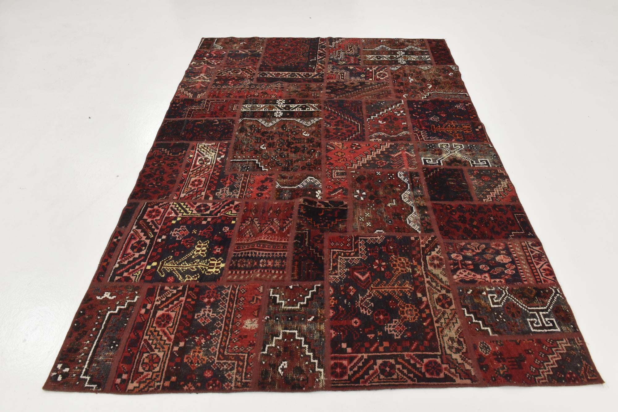 6' 2 x 9' 2 Hand Knotted Ultra Vintage Persian Wool Rug