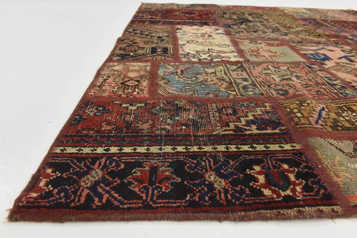 Detail image of 5' 9 x 7' 3 Hand Knotted Ultra Vintage Persian Wool Rug