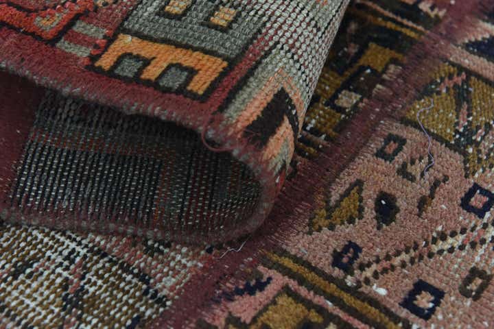 5' 9 x 7' 3 Hand Knotted Ultra Vintage Persian Wool Rug