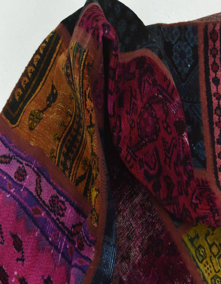 Detail image of 5' 5 x 7' 10  Hand Knotted Ultra Vintage Persian Wool Rug