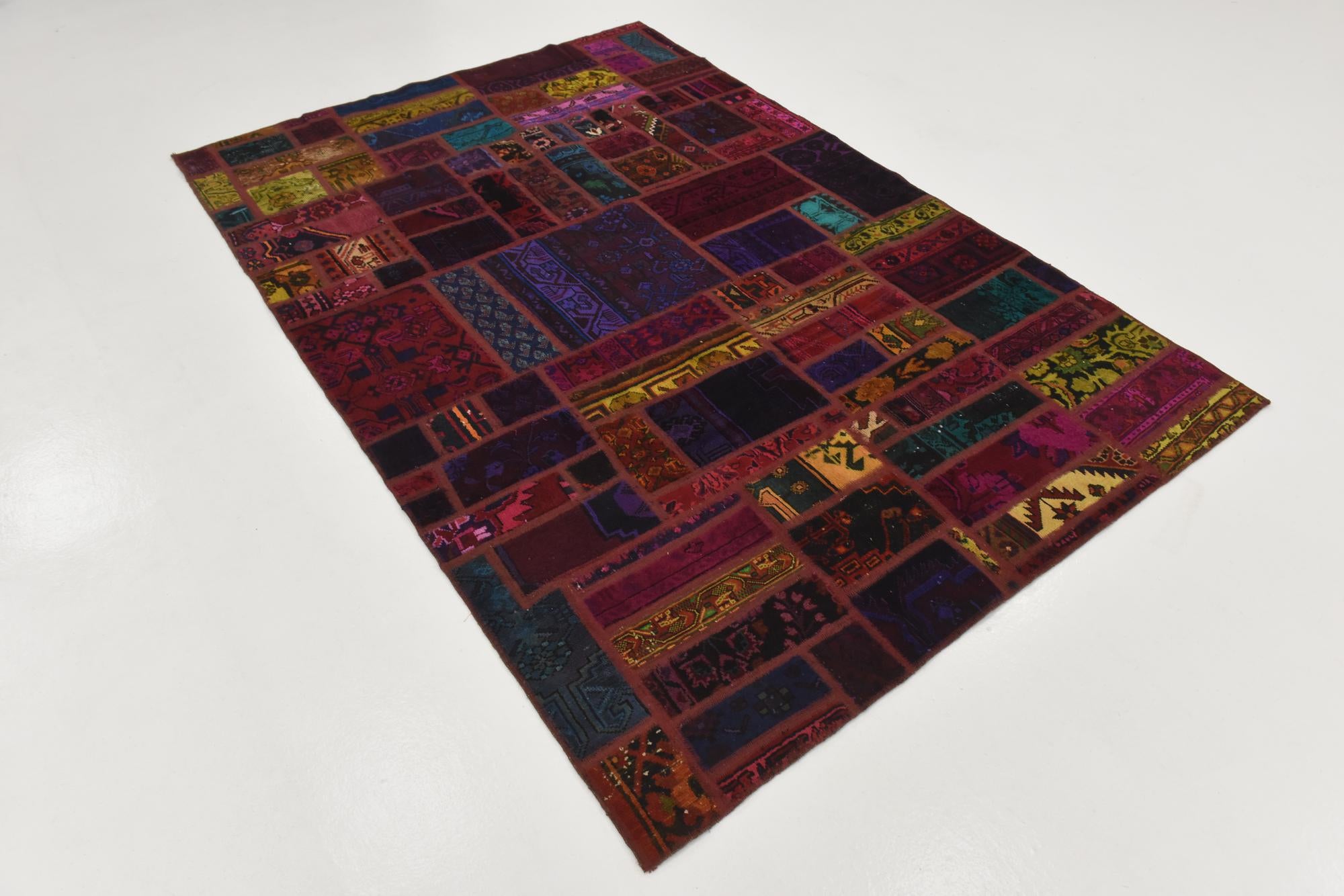 5' 6 x 8' Hand Knotted Ultra Vintage Persian Wool Rug