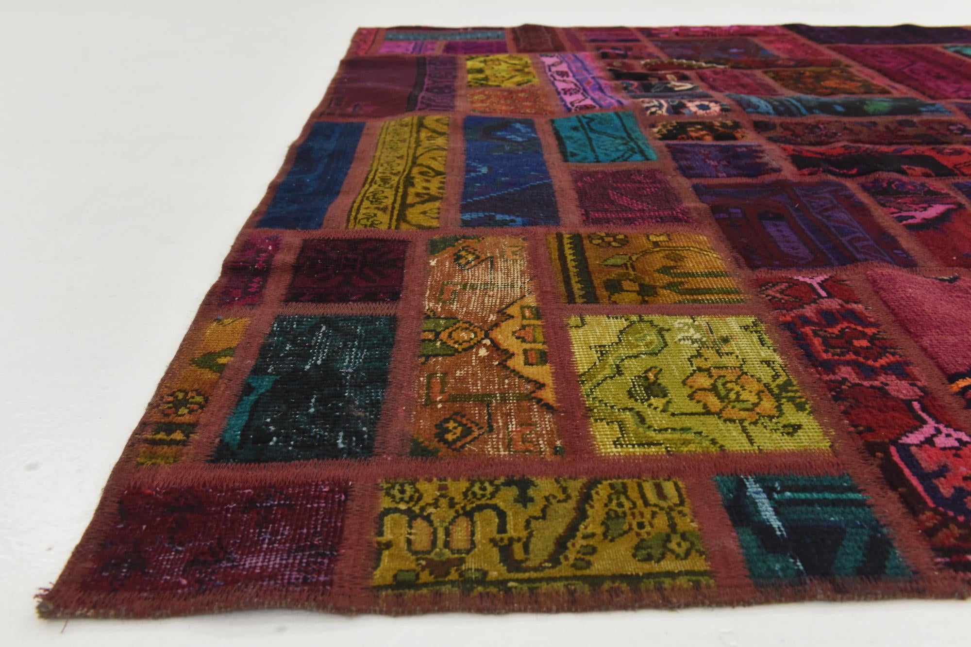 5' 6 x 8' Hand Knotted Ultra Vintage Persian Wool Rug