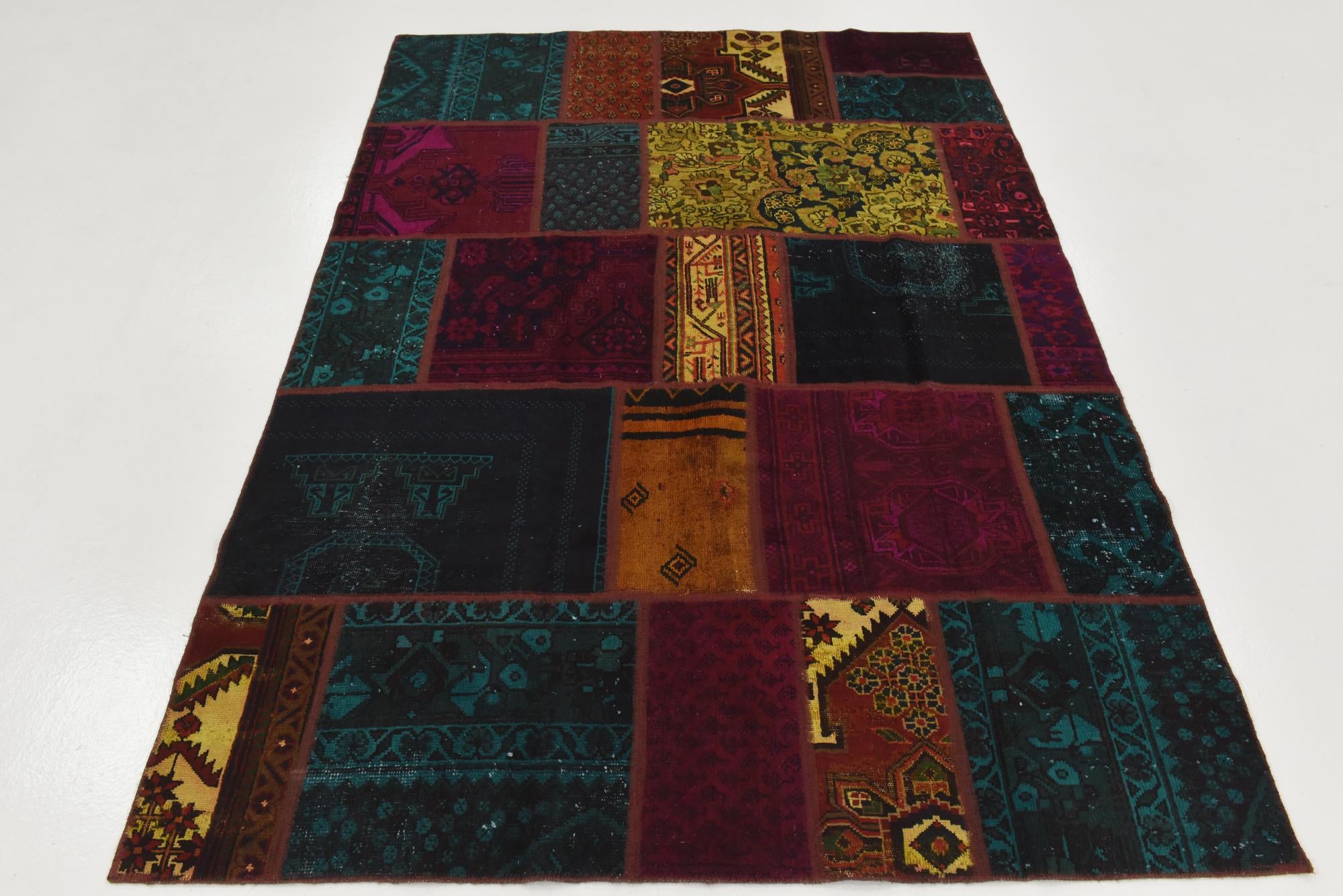 5' 6 x 7' 9 Hand Knotted Ultra Vintage Persian Wool Rug