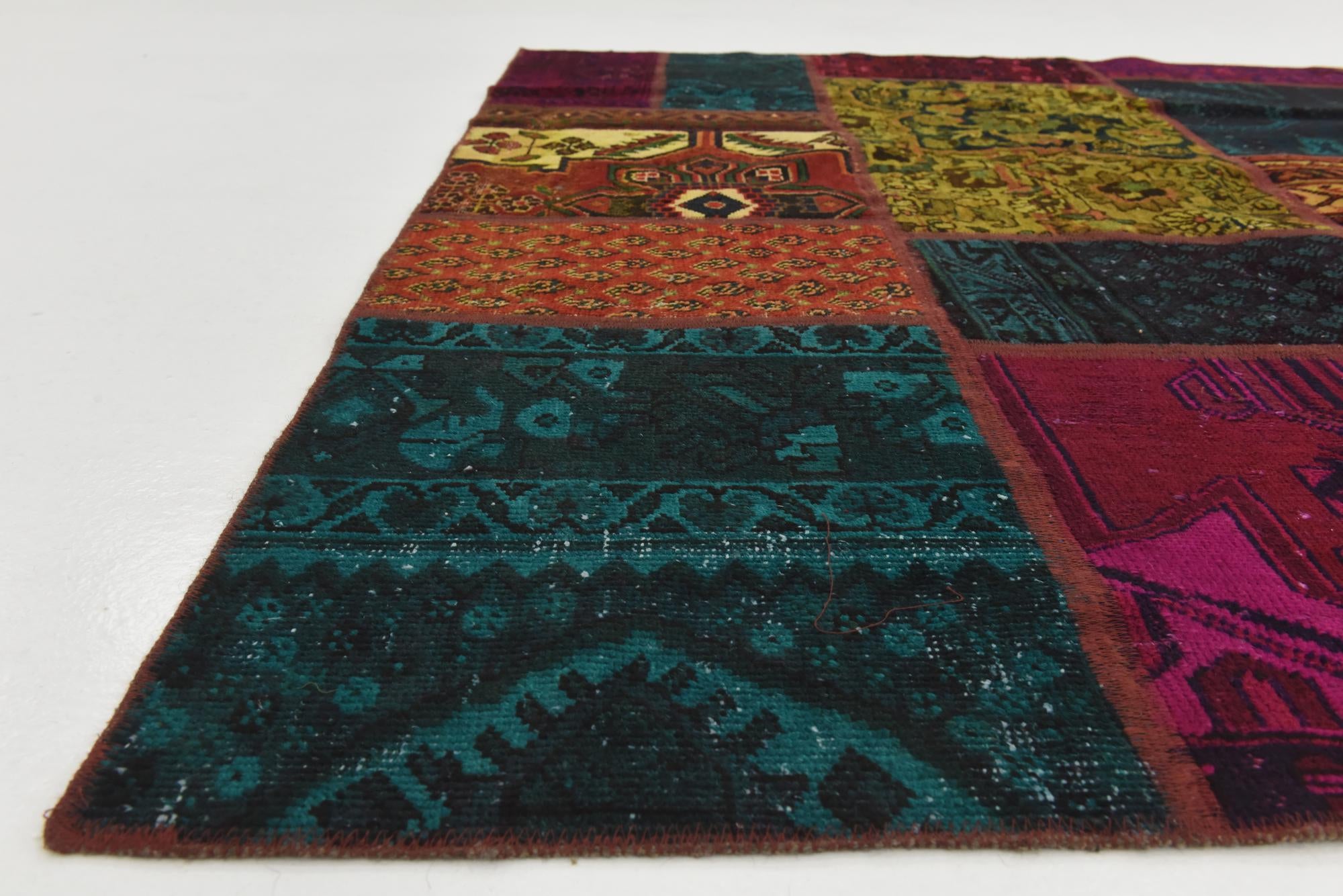5' 6 x 7' 9 Hand Knotted Ultra Vintage Persian Wool Rug