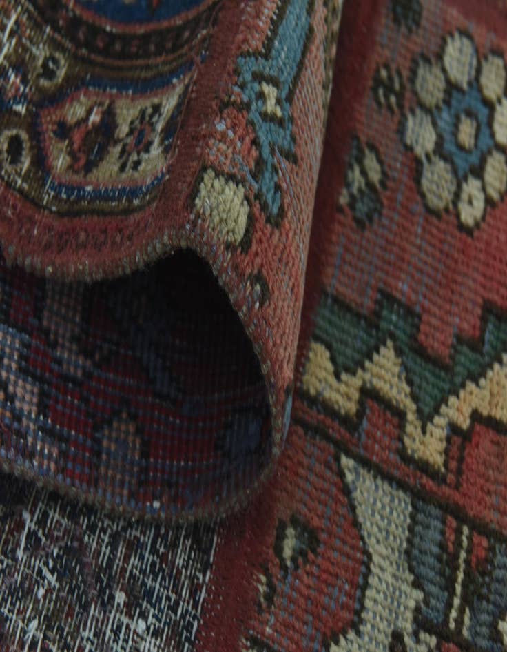 Detail image of 5' 10 x 7' 9  Hand Knotted Ultra Vintage Persian Wool Rug