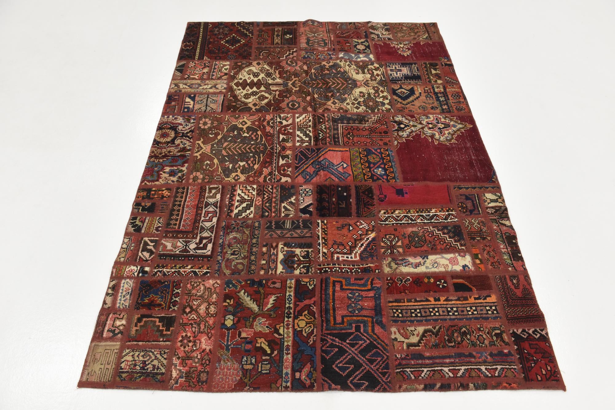 170cm x 235cm anudado a mano Ultra Vintage Alfombra Persa Lana