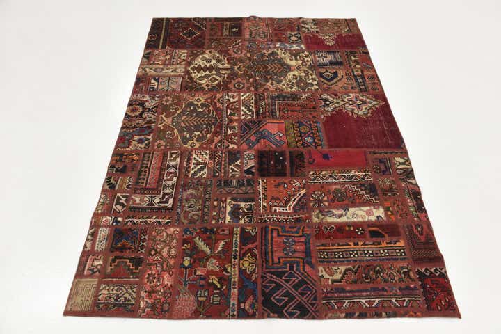 5' 6 x 7' 8 Hand Knotted Ultra Vintage Persian Wool Rug
