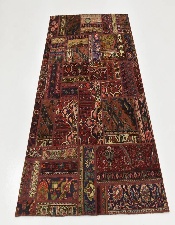 Detail image of 6' x 7' 10  Hand Knotted Ultra Vintage Persian Wool Rug