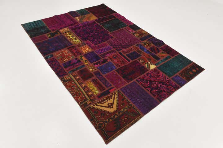 170cm x 240cm anudado a mano Ultra Vintage Alfombra Persa Lana