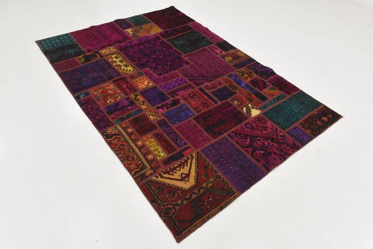 Detail image of 170cm x 240cm anudado a mano Ultra Vintage Alfombra Persa Lana