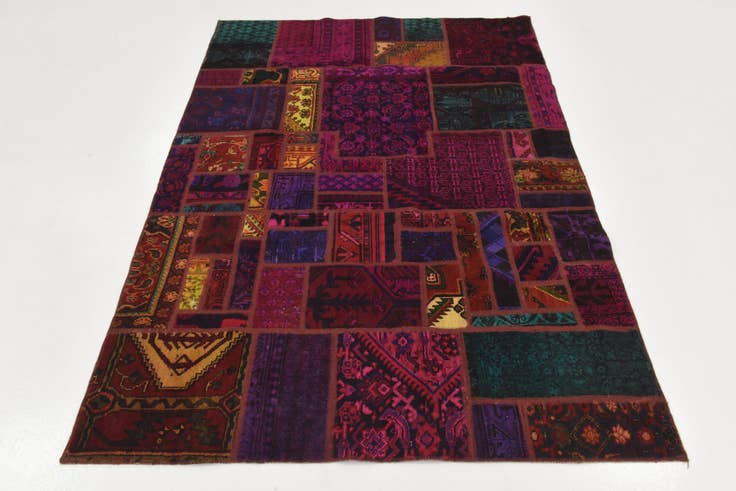 Detail image of 170cm x 240cm anudado a mano Ultra Vintage Alfombra Persa Lana