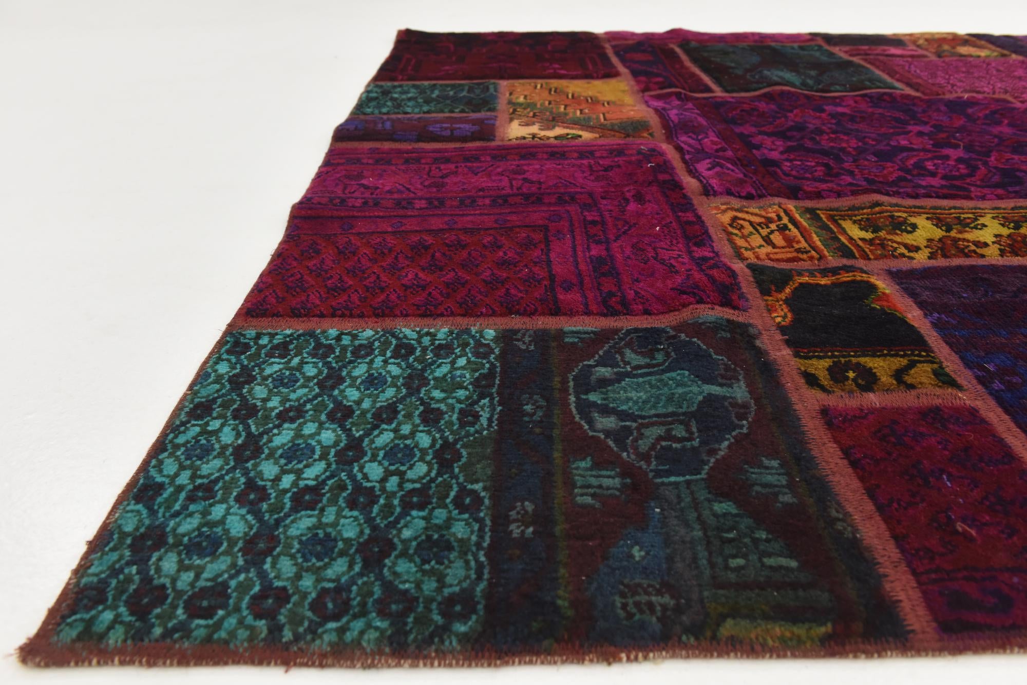 170cm x 240cm anudado a mano Ultra Vintage Alfombra Persa Lana