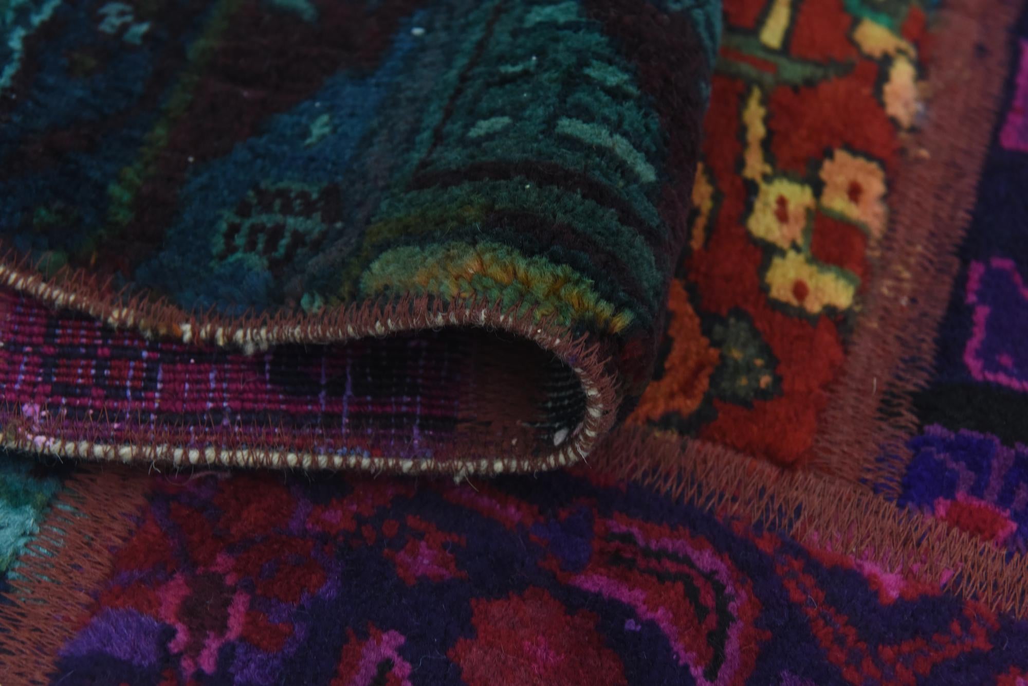 170cm x 240cm anudado a mano Ultra Vintage Alfombra Persa Lana