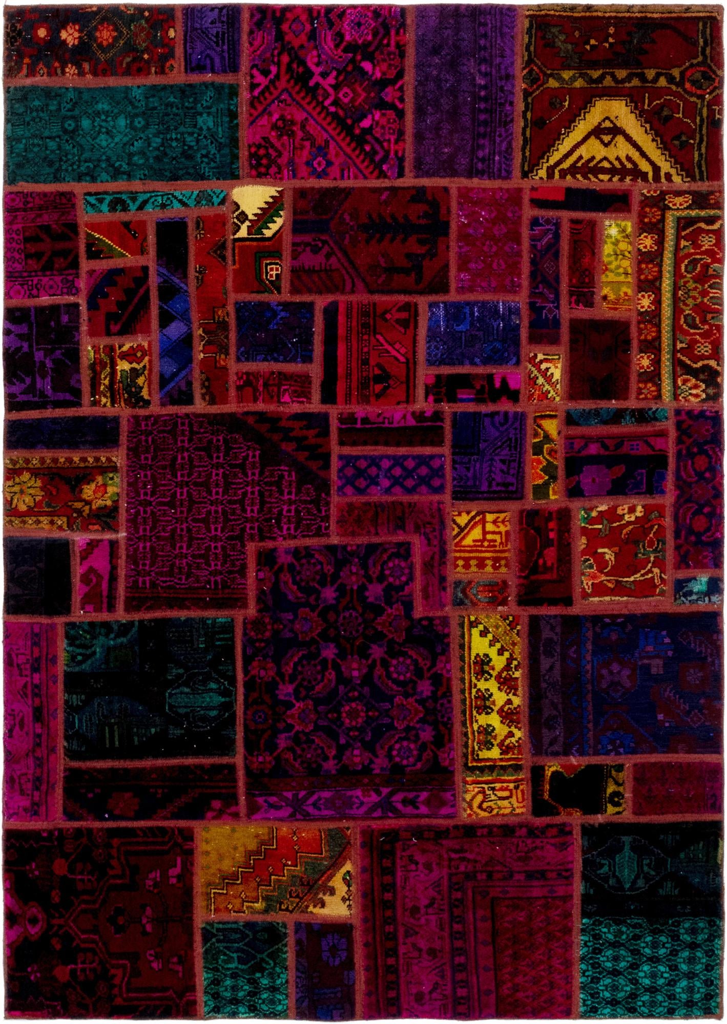 170cm x 240cm anudado a mano Ultra Vintage Alfombra Persa Lana