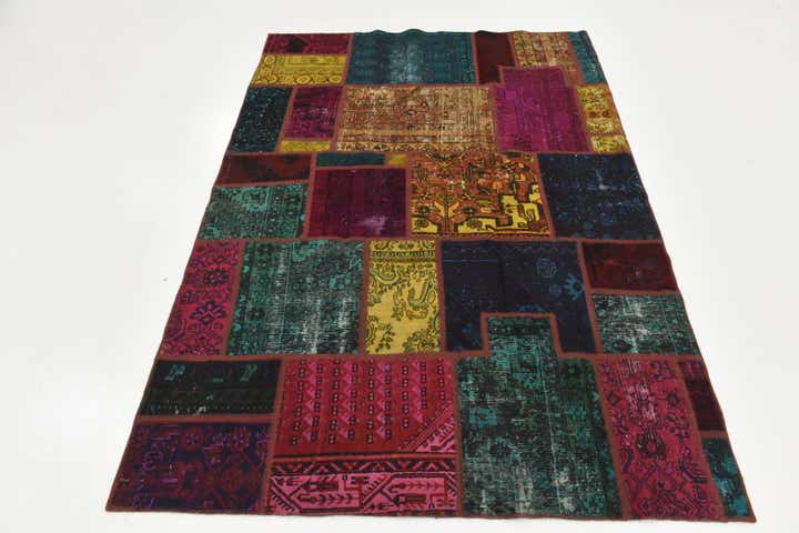 5' 6 x 7' 8 Hand Knotted Ultra Vintage Persian Wool Rug