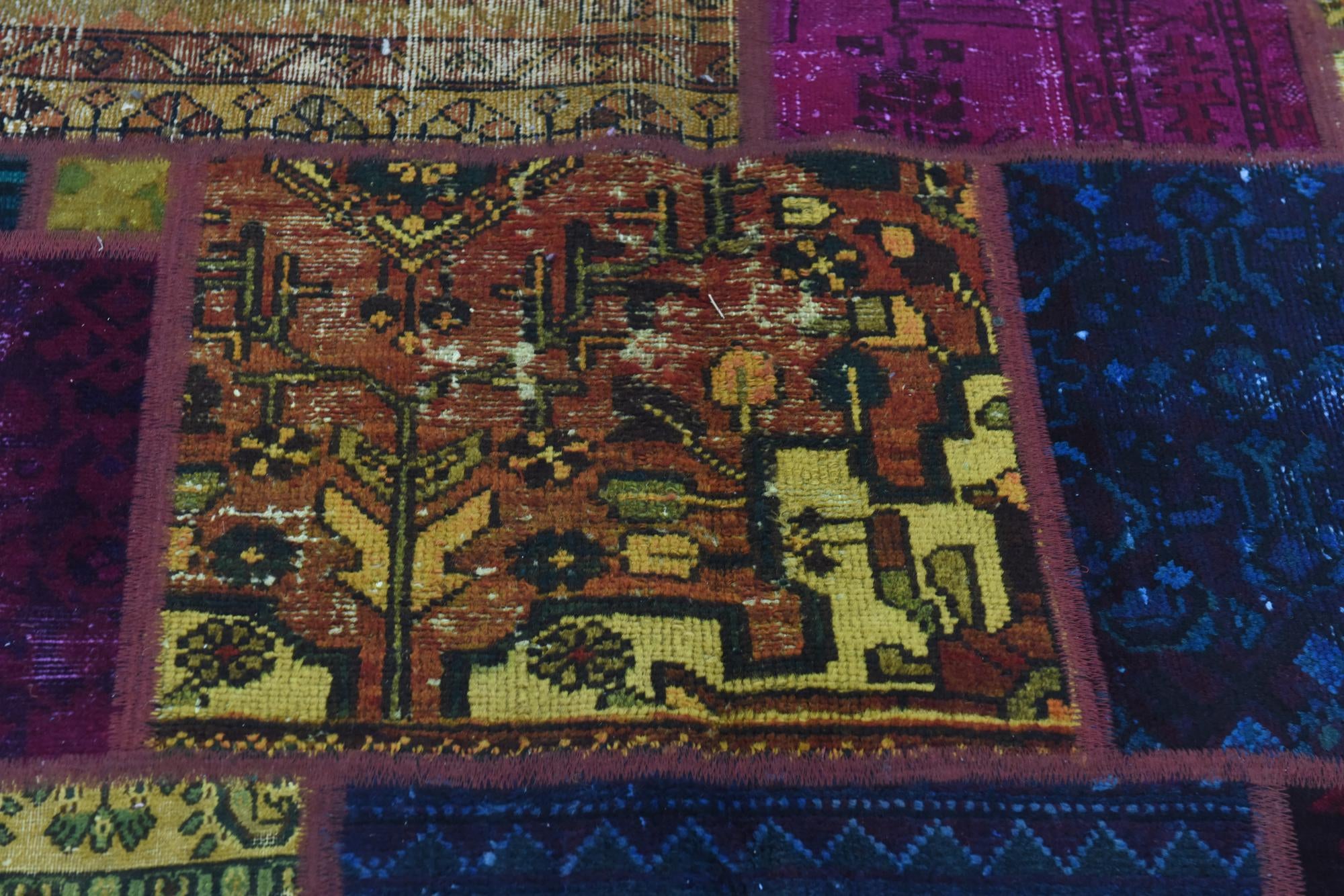 5' 6 x 7' 8 Hand Knotted Ultra Vintage Persian Wool Rug