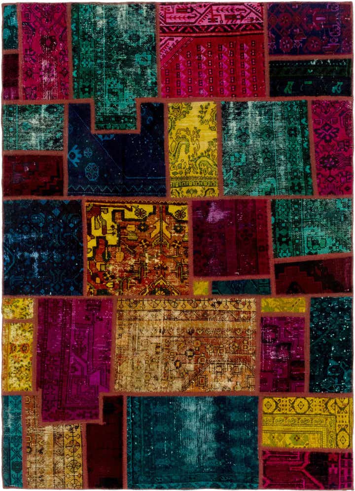 5' 6 x 7' 8 Hand Knotted Ultra Vintage Persian Wool Rug