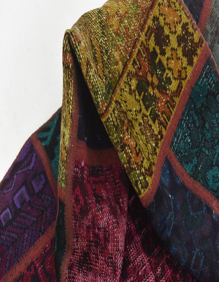 Detail image of 5' 5 x 7' 6  Hand Knotted Ultra Vintage Persian Wool Rug