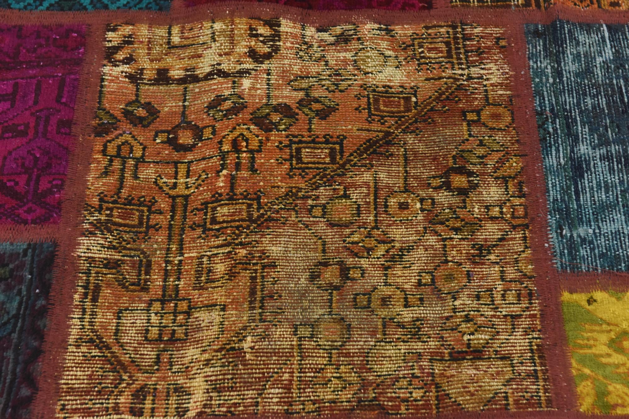 5' 7 x 8' Hand Knotted Ultra Vintage Persian Wool Rug