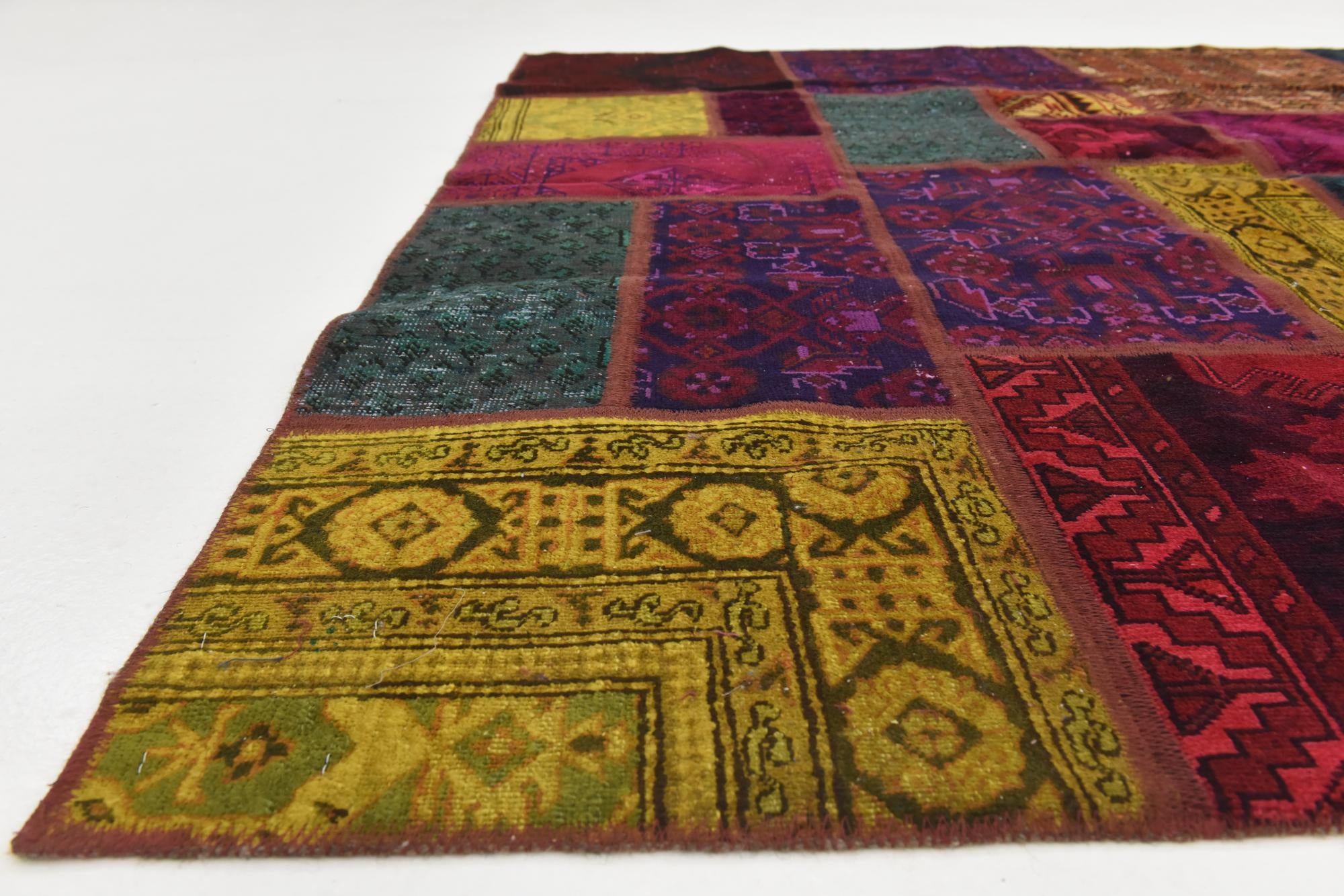 5' 7 x 8' Hand Knotted Ultra Vintage Persian Wool Rug